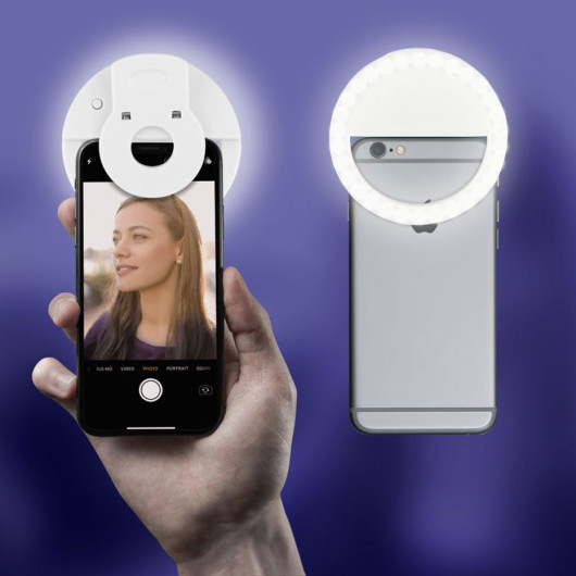 Promotional Clip On LED Selfie Lights Back